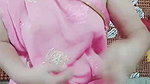 Beauty Queen, Nila YouTuber, Teasing & Showing Boobs through Pink Saree ~ PREMIUM Video