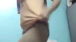 Sexy girl strips  nude dancing