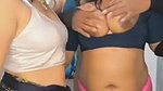 Two aunty showing  giving Handjob