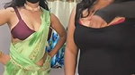 Two bhabhi show there boobs  rubing pussy