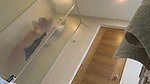Beautiful girl undress  go to take shower