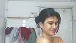 Beautiful hot girl showing  taking bath