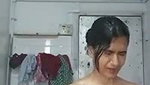Beautiful hot girl showing  taking bath