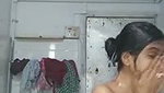 Beautiful hot girl showing  taking bath