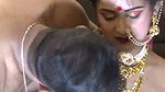 Husband enjoying his first night with wife