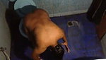 Aunty taking bath  showing