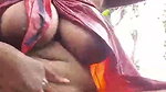 Aunty washing her pussy