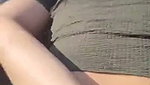 Boyfriend drilling her gf pussy outdoor