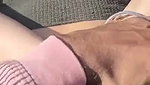 Boyfriend drilling her gf pussy outdoor