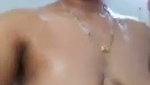 Sexy slim bhabhi showing her boobs