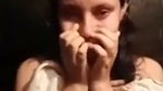 Shy girl showing her boobs