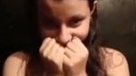 Shy girl showing her boobs