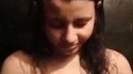 Shy girl showing her boobs