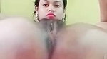 naughty girlfriend showing juicy pusssy on videocall