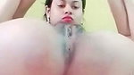 naughty girlfriend showing juicy pusssy on videocall