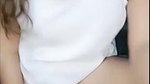 Monika Thakur Showing Deep Cleavage and Hanging Boobs with Almost Nipple Show on Tang