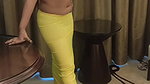 Desi wife in yellow saree shared
