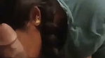 Hot lady giving Blowjob