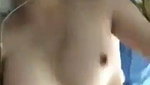 Sexy girl showing her hot boobs