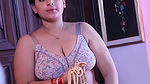 Chubby Desi lady in sexy bra nd panties
