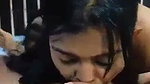 Sexy girl giving Blowjob his bf