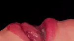 Sexy girl taking cum inside her mouth