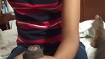 Stepsister giving Handjob to his cousin