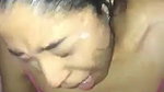 Amateur Girl With Braces Deepthroating and Getting Facial