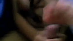 Beautiful girl showing her boobs  give Blowjob