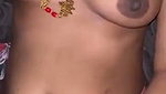 Bhabhi giving Handjob  husband Pressing Boobs