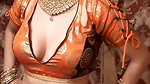 prianka roy boobs and navel show during photoshoot horny expression