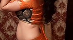 prianka roy boobs and navel show during photoshoot horny expression