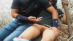 Desi jungle sex couple MMS   Sexy babe fucked hard