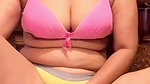 YouTuber with Deep Cameltoe Fingering Over Panty on PREMIUM Video