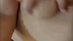 Aunty pressing her boobs  showing