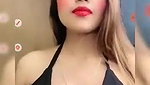 Ginnu Showing Deep Cleavage to Tease on Tango Live
