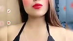 Ginnu Showing Deep Cleavage to Tease on Tango Live