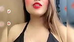 Ginnu Showing Deep Cleavage to Tease on Tango Live