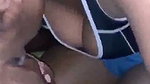 Crazy girl giving deeply Blowjob until cum out