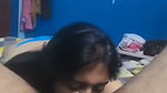Hot wife licking his husband ball