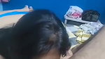 Hot wife licking his husband ball