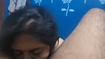 Hot wife licking his husband ball