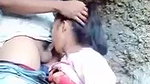 Assam lover force his gf to blowjob hard outdoor