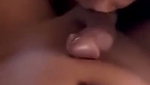 Sexy girl give Blowjob to his bf cock