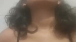Sexy girl pressing her boobs  show her pussy