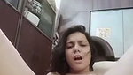 cute girl pussy masturbation with toothbrush