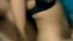 Boyfriend fuck his gf on bed  having fun