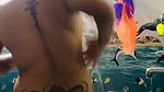 Manipuri tattooed MILF nude shower bath viral vid