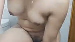 Milky Indian girl fingering in her wet pussy