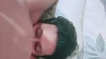 Husband licking wife pussy